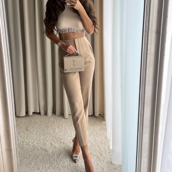 Zara SEAMLESS RHINESTONE TOP - Picture 9 of 16